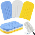 3 Pcs Reusable Duster Refills Washable Pads, White, Blue, Yellow by Zubebe