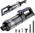 Car Vacuum Portable Cordless, 18000Pa 2 in 1 Cleaner&Air Duster, 130W Brushless Motor Handheld Vacuum Cordless with 7800mAh Battery, LED Light, Multi-Nozzles for Car, Home, Office by Unknown