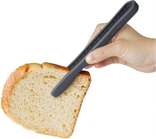 Carrotez Mini Silicone Toaster Tongs, 7 inches, 1 Pack, Dark Gray by Carrotez