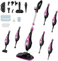 NEWBULIG 14-in-1 Steam Mop, Powerful Detachable Handheld Steam Cleaner for Floor Cleaning with 2 Washable Pads, 16.4 FT Cord, Multi-Purpose Floor Steamer for Hardwood, Clothes, Carpet, Tile, Grout by NEWBULIG