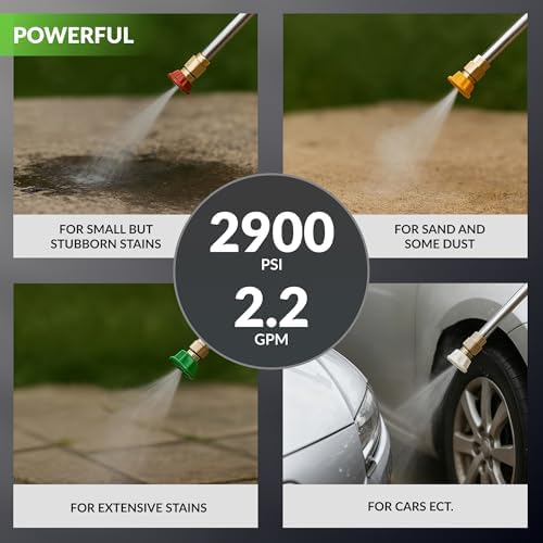 Giraffe Tools Retractable Wall Mount Pressure Washer Pro with 100FT Hoses - Image 3