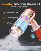 Cordless Handheld Car Vacuum Cleaner 22000PA with Dual Removable Battery - Image 3