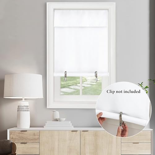 NICETOWN Pure White Thermal Insultaed Blackout French Door Curtain - Image 4