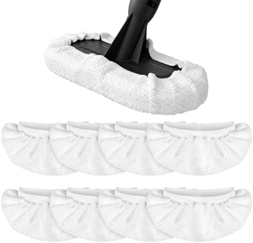 8 Pack Universal Microfiber Cloths for Handheld Steam Cleaner,Double-Layered Reusable & Washable Pads,Compatible with Bissell SteamShot,Wagner,PurSteam,McCulloch,Dupray and More - Image 5