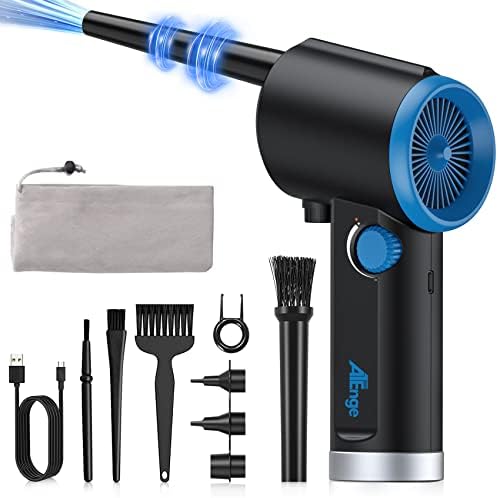 ATEngeus Compressed Air Duster, Electric Air Duster, Cordless Air Duster for Computer, Stepless Speed, Keyboard Cleaner, Replace Canned Air, Brushless Motor, 6000mAh by ATEngeus