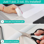 Stove Counter Gap Cover - 25 Inch Silicone Stove Gap Filler 2 Pack White - Image 5