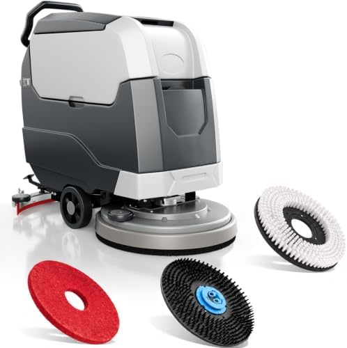 X4 Walk-Behind Commercial Floor Scrubber Machine by Velwoxk