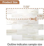 STICKGOO 1/3 Sheet Subway Tile Peel and Stick Backsplash, Seamless Design Polished Eurasia Pinkish-Beige Kitchen Backsplash Wall Tiles(Only 1/3 Sample) - Image 4