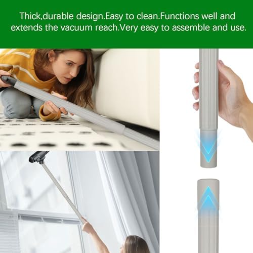 2 Pack 19 inch Vacuum Extension Wand Attachments,1.25" Extension Pipe for Vacuum Cleaner Replacement Tubes Compatible with Oreck Vacuum Hose Parts - Image 2