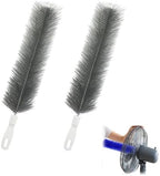 Bendable Microfiber Head,Reusable Dust Remover，Fan Cleaning Brush Washable and Reusable; Suitable for Ceiling Fan Blades, Blinds, Air Conditioner Vents, and Car Interiors (Black-2pcs) by Unknown