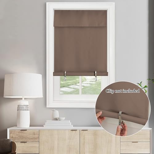 NICETOWN Cappuccino Thermal Insultaed Blackout French Door Curtain - Image 3