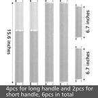 MRKG Refrigerator Handle Covers, Set of 6, Keep Your Kitchen Appliance Clean from Smudges, Drips, Food Stains, Oil. Fridge Handle Covers, Washable Without Fading or Cracking(Gray) - Image 6