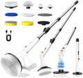 MayKing Electric Spin Scrubber with 9 Brush Heads, IPX7, Model White by MayKing