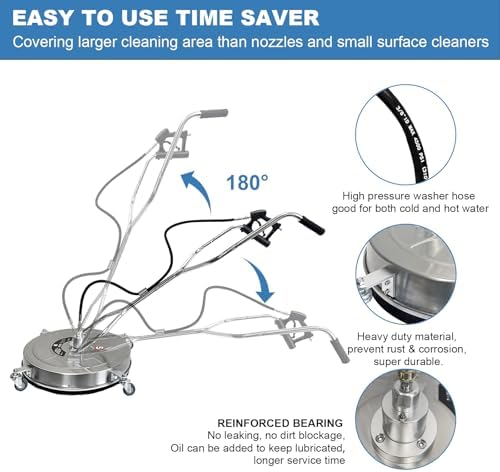 20" Pressure Washer Surface Cleaner, Dual Handle Pressure Washer - Image 3