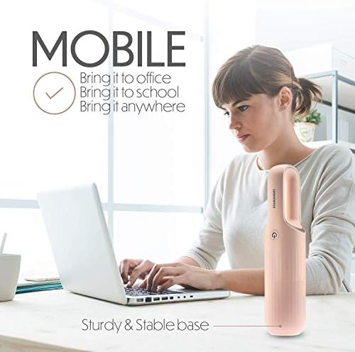 STARUMENT Portable Hand Vacuum Cleaner for Dust Pet Hair Dirt Home Car Interior, Furniture Lightweight Easy to Use, Compact Design Battery Rechargeable with USB-C Cable Pink - Image 6