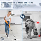 Electric Spin Scrubber, Cordless Cleaning Brush Scrubber for Home, 8 Replaceable Brush Heads, 3 Adjustable Size, 2 Speeds for Bathroom Shower Bathtub Glass Car, Gift for Holidays Birthday - Image 5