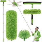 30 Feet High Reach Duster Kit with 2-24 ft Extension Pole for Fans, Green by Yiyiring