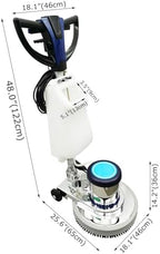 Floor Scrubber Buffer Polisher Commercial Floor Scrubber Machine 18" Tile Floor Cleaning and Polishing Machine 110V 1100W - Image 2
