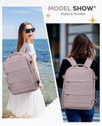 Travel Backpack Carry On Flight Aapproved Personal Item Travel Bag Mochila De Viaje Travel Backpack For Men Spirit Airlines Personal Item Bag 18x14x8 Carry On Backpack For Airplanes Lotus Root Pink - Image 2