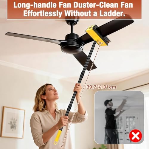 CLDREAM Ceiling Fan Cleaner Duster with Extension Pole 3Ft - Image 3