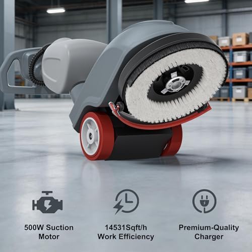 16'' Compact Walk Behind Floor Scrubber Machine - Image 4