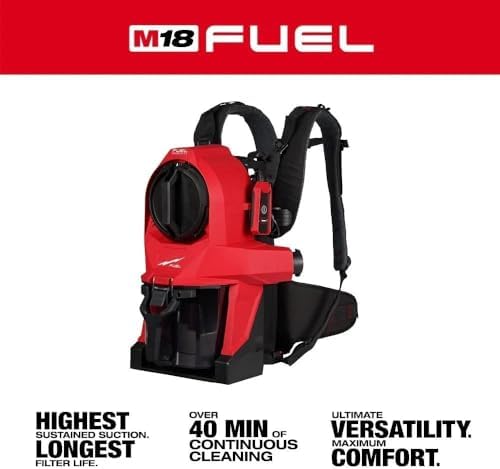 Vacuums for Milwaukee M18 Fuel 18V 3-in-1 Cordless Backpack Vacuum Ergonomic - Bare Tool,0895-20 - Image 3