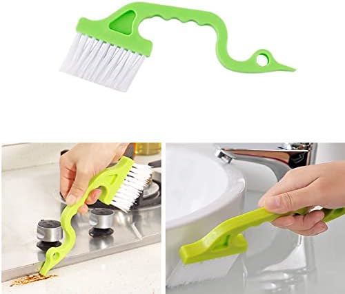 3Pcs Hand-held Groove Gap Cleaning Tools Door Window Track Kitchen Cleaning Brushes, for Window Air Conditioning Kitchen Cleaning （Random Color） - Image 5