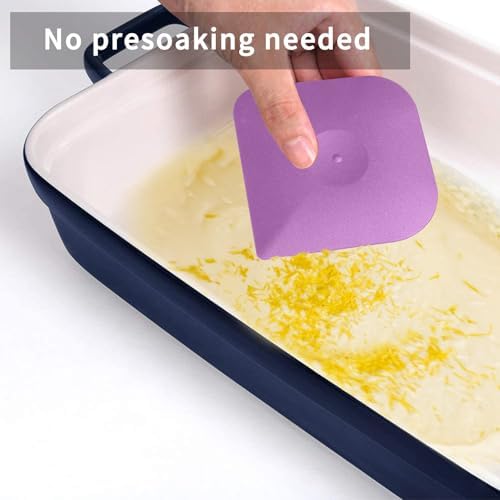 Herda Plastic Pan Dish Pot Food Kitchen Scraper Tool,Premium Food Scraper - Image 4