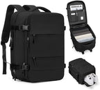 coofay Expandable Backpack For Traveling On Airplane Carry On Backpack For Women Men Airline Approved Personal Item Bag For Airlines Gym Bag For Women With Shoe Compartment by coofay