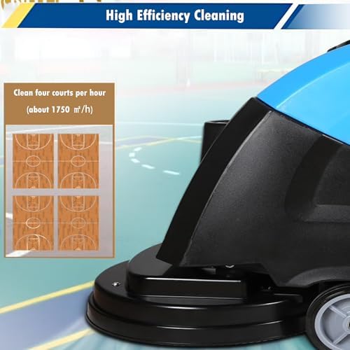 INTSUPERMAI Commercial Floor Scrubber Dryer, 20" 160RPM Brush Auto Cleaner - Image 6