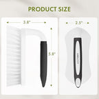 Amazer Scrub Brush for Cleaning Comfort Grip Shower Scrubber Stiff Bristles with Handle Heavy Duty Cleaner Brush for Tub Sink Carpet Floor - Pack of 2 (Black+Black) - Image 2