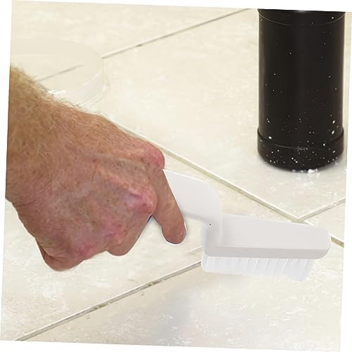 Ipetboom 2pcs Grout Cleaning Brush with Handle PP Bristle Scrubber for Tile Floor Baseboard Shower Tool for Home Maintenance - Image 4