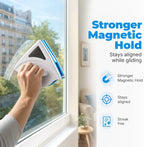 Double Sided Magnetic Window Cleaner, Magnetic Window Cleaner Tool for 3-8mm Glass, Triangle Glass Cleaning Wiper with Safety Rope, Magnetic Glass Cleaner for Home Windows (2pcs) - Image 7