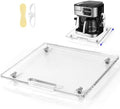 Acrylic Appliance Slider with Rubber Wheels, 13" x 14", Clear by Baemin