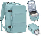 coofay Expandable Backpack For Traveling On Airplane Travel Backpack For Women Men Airline Approved Carry On Bags For Airplanes Gym Bag With Shoe Compartment Waterproof Hiking Backpack Essentials by coofay