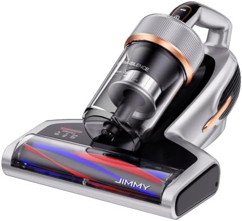 Jimmy BX7 Pro Mattress Vacuum Cleaner, Bed Vacuum Cleaner with UV-C & Ultrasonic & 5s Quick Heating, 16Kpa Suction 480W Handheld Vacuums for Dust & Pet Hair with HEPA(Gray, Corded) by JimmyBedVacuumCleaner