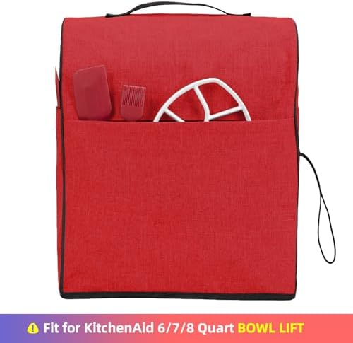 HOMEST Stand Mixer Dust Cover for KitchenAid 6/7/8 Quart Bowl Lift - Image 4