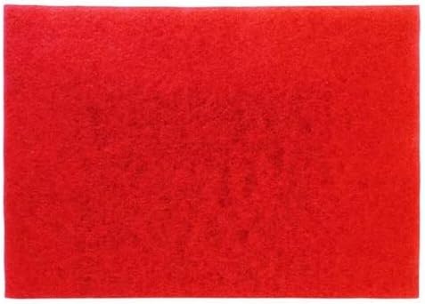 3M Red Buffer Pad 5100, 32" x 14" Floor Buffer, Machine Use (Case of 10) by 3MIndustrial