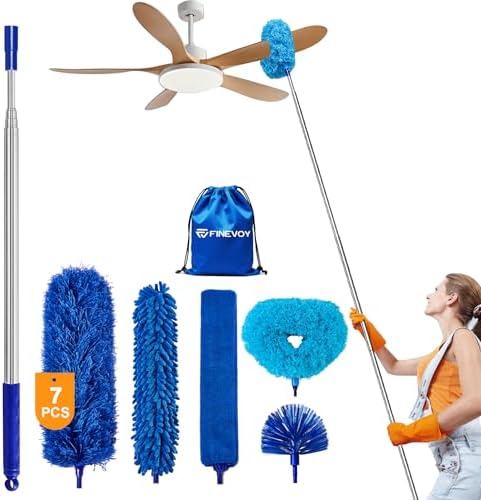 Duster with Extension Pole, 7 in 1 Cleaning Kit with Microfiber Dusters by Unknown