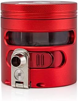 Cloudious9 - Tectonic9 Manual Grinder Automatic Dispenser Large 2.5" Aluminum Alloy (Red), For Home & Kitchen Only - Image 4
