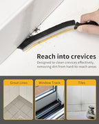 MR.SIGA Crevice Cleaning Brush, Grout Scrub Brush for Corners, Tight Spaces - Image 4
