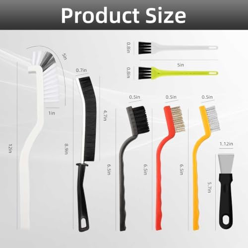 12Pcs Crevice Cleaning Brush, Multifunctional Grout Brush - Image 7