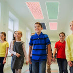 4pcs Classroom Fluorescent Magnetic Light Covers,2x4 FT Geometric - Image 6