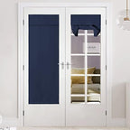 NICETOWN Navy Blue Blackout French Door Curtain Window Cover by NICETOWN