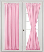 Hiasan French Door Curtains Privacy, Light Pink, 24W x 72L, 1 Panel - Image 2
