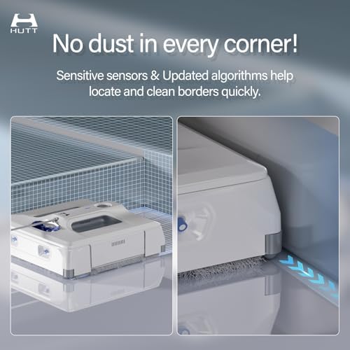 HUTT A1 Auto Window Cleaning Robot, Upgraded 4 Water Spray & 6000PA High Suction Power Window Cleaner with Laser Sensor Detection, Perfect for High-Rise Windows, Tiles and Glass - Image 7