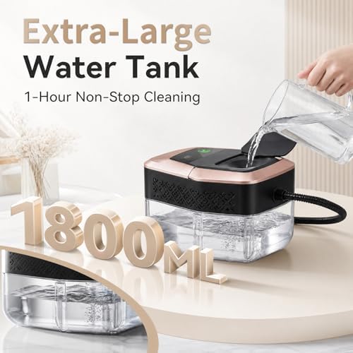 Steam Cleaner, 3-Level Adjustable Pressurized Steam Cleaner for Home, 15s Heat-Up Handheld Steamer for Cleaning, 1.9 Qt Tank Portable Steam Cleaner for Car, Tile, Grout - Image 5
