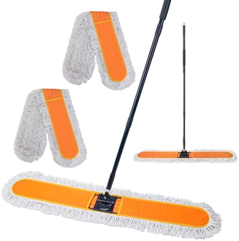 48" Commercial Dust Mop, Heavy Duty Floor Duster with 60" Long Handle by Ylebs
