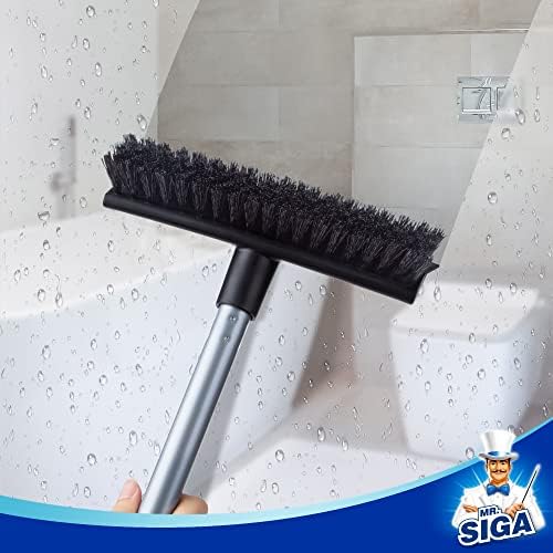 MR.SIGA Floor Scrub Brush with Long Handle for Cleaning Cleaning Bathroom - Image 6
