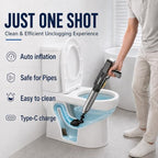 ‌Electric Toilet Plunger for Bathroom, High-Pressure Air Plunger, Heavy-Duty Clog Remover for Toilets, Toilet Drain Unclogger (Ink Black) - Image 2